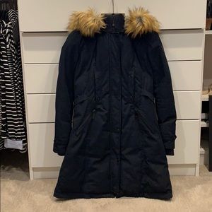 Navy Vince Camuto Parka Sz Small